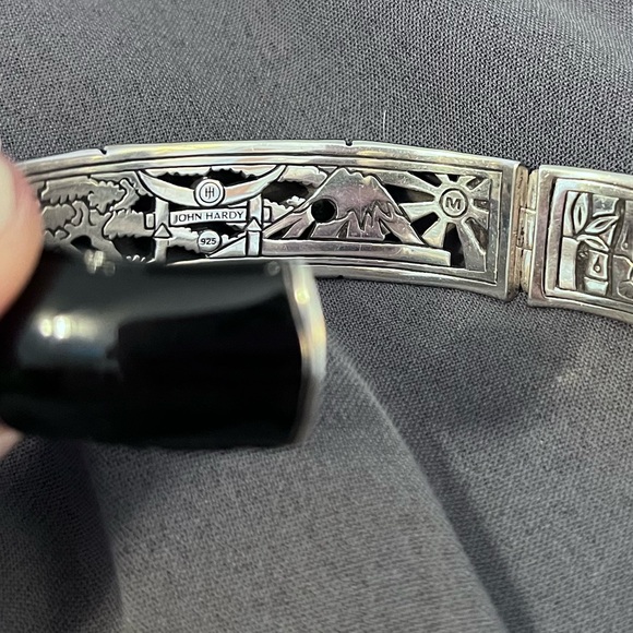 John Hardy Bamboo Enamel Bangle - Picture 2 of 4